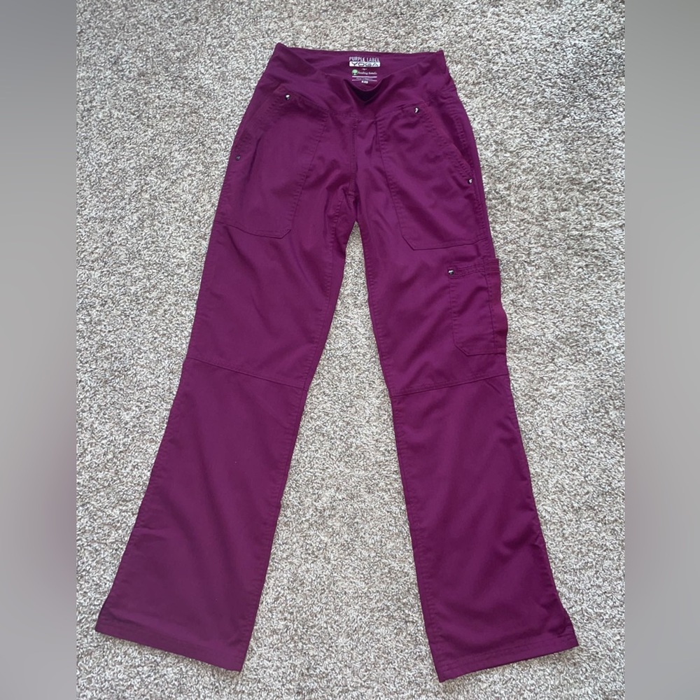 Purple Label By Healing Hands Wine Women's Tori Yoga Scrub Pant